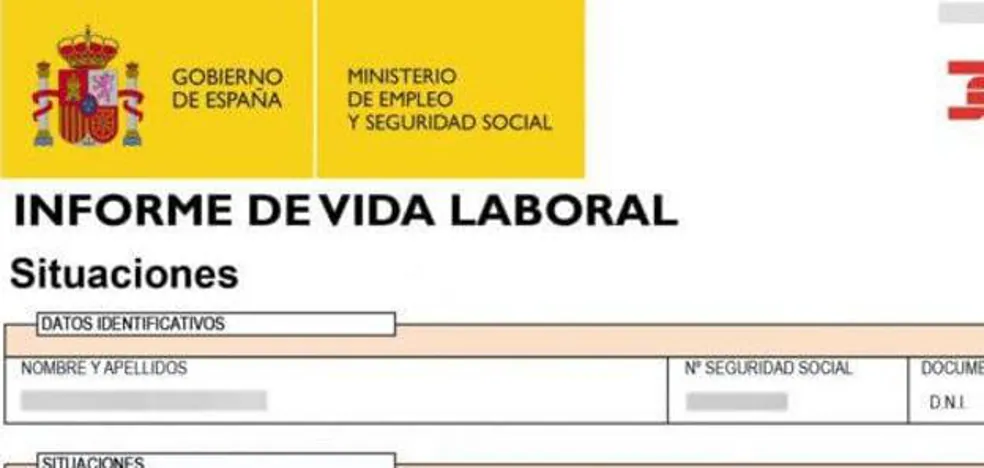 Aviso De La Seguridad Social Sobre El Informe De Vida Laboral: Siete ...